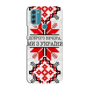 Силиконовый Чехол на Nokia C31 (Вышиванка Доброго вечера)