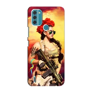 ЗСУ Чехлы (TPU) для Nokia C31 (Женщина солдат)