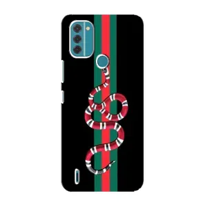 Чехлы Бренд GUCCI для Nokia C31 (Змей Гуччи)