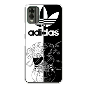 Чехол в стиле "Адидас" для Нокиа С32 (Adidas шнурки)