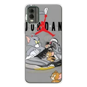 Силиконовый Чехол Nike Air Jordan на Нокиа С32 (Air Jordan)