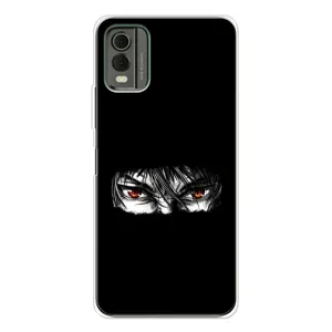 Силиконовые чехлы с глазами Anime для Нокиа С32 (Аниме глаза)