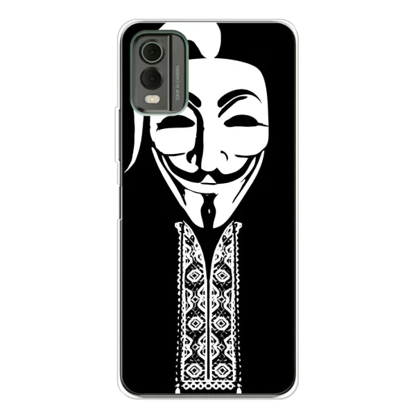 Чехол с рисунком «Анонимус» для Nokia C32