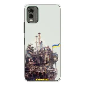 Чехлы на военную тематику для Nokia C32 (Азовсталь)