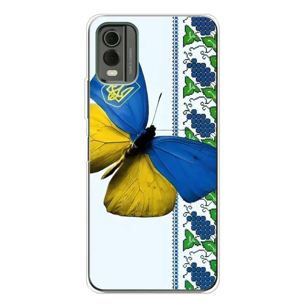 Чехол с рисунком «Бабочка» для Nokia C32 Чехол с рисунком «Бабочка» для Nokia C32