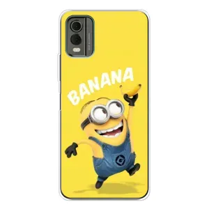 Мультяшный принт на Чехол для Нокиа С32 (Banana)