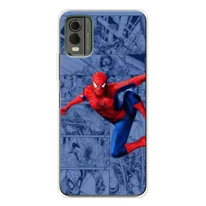 Силиконовый Чехол для Nokia C32 (Человек Паук)