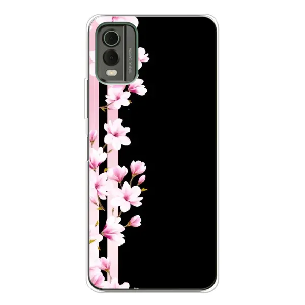 Чехол с рисунком «Цветочки» для Nokia C32 Чехол с рисунком «Цветочки» для Nokia C32