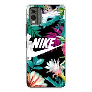 Чехол с рисунком «Цветочный Nike» для Nokia C32