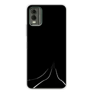 Чехол с картинками на черном фоне для Nokia C32 (Дорога)