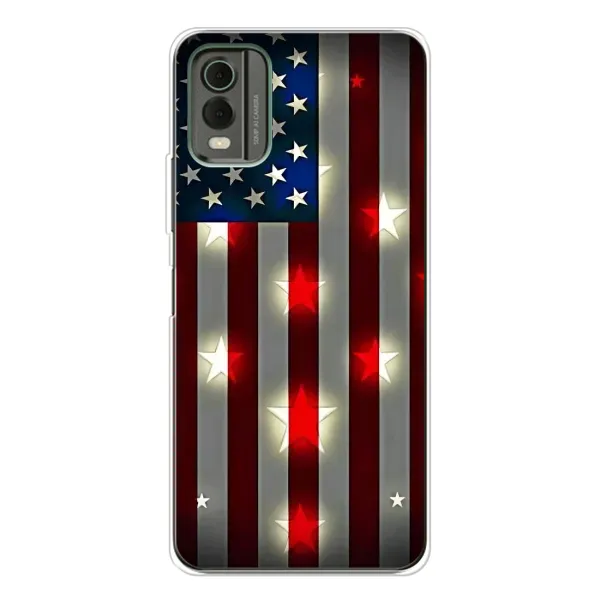 Чехол с рисунком «Флаг США 2» для Nokia C32