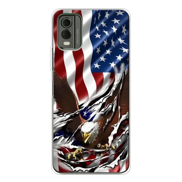 Чехол с рисунком «Флаг USA» для Nokia C32