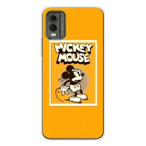 Чехлы с принтом Микки Маус на Nokia C32 (Испуганный Микки)