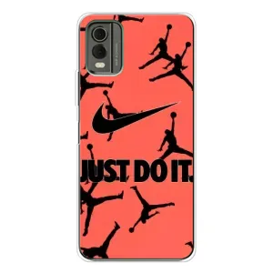 Силиконовый Чехол Nike Air Jordan на Нокиа С32