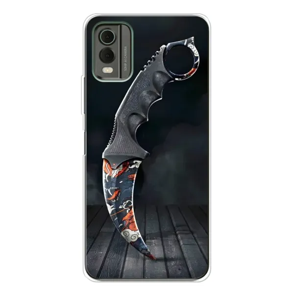 Чохол з малюнком «Кинжал КС ГО» для Nokia C32 Чохол з малюнком «Кинжал КС ГО» для Nokia C32