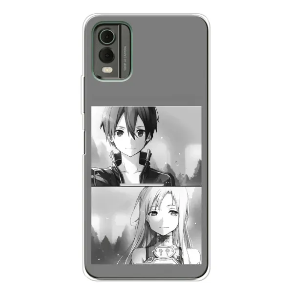 Чехол с рисунком «Кирито-Асуна» для Nokia C32