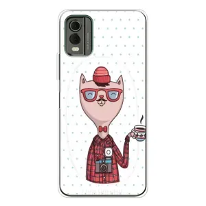 Чехол на тематику: Коты для Nokia C32 (Кот аристократ)