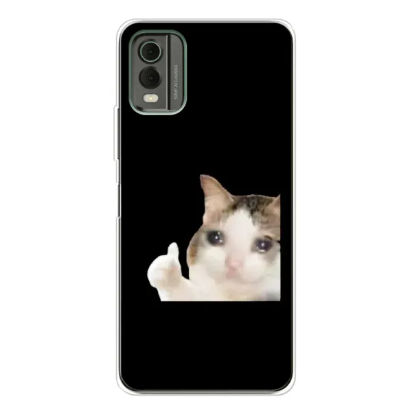 Чехол с рисунком «Кот в слезах» для Nokia C32 Чехол с рисунком «Кот в слезах» для Nokia C32