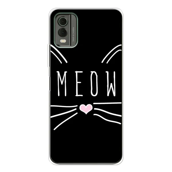 Чехол с рисунком «КОТИК MEOW» для Nokia C32 Чехол с рисунком «КОТИК MEOW» для Nokia C32