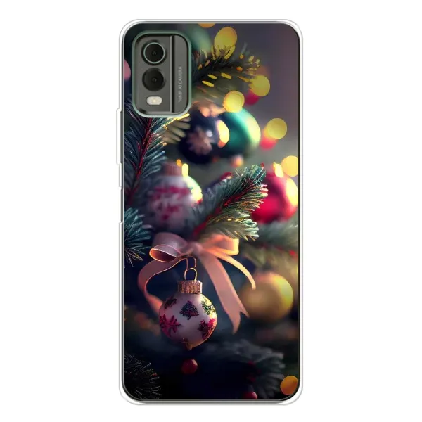 Чехол с рисунком «Красивая елочка» для Nokia C32 Чехол с рисунком «Красивая елочка» для Nokia C32