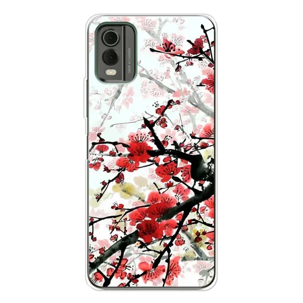 Чехол с рисунком «Красивая Сакура» для Nokia C32 Чехол с рисунком «Красивая Сакура» для Nokia C32