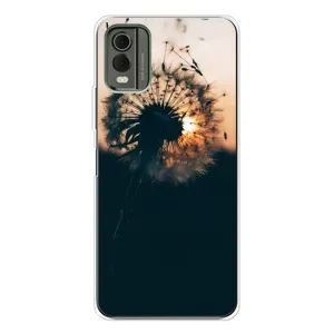 Силиконовый Чехол с одуванчиками на Nokia C32 (Красивый одуванчик)