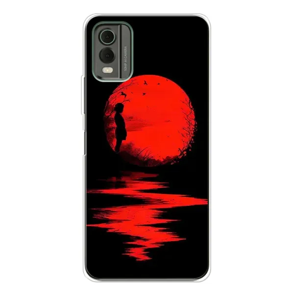 Чехол с рисунком «Красный Закат» для Nokia C32 Чехол с рисунком «Красный Закат» для Nokia C32