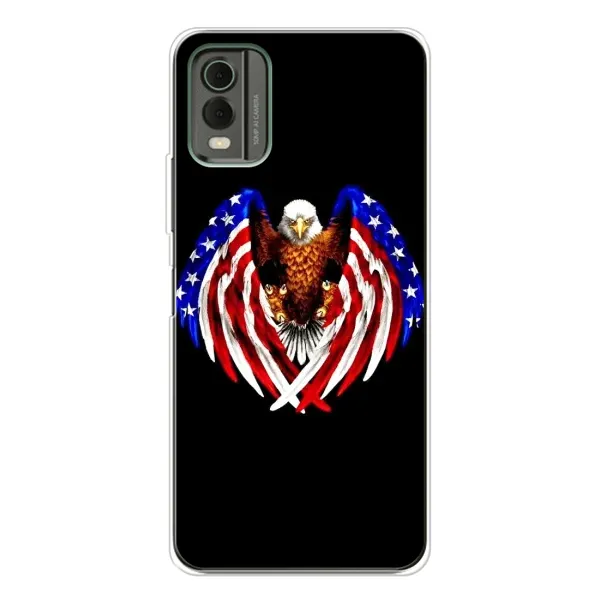 Чехол с рисунком «Крылья США» для Nokia C32