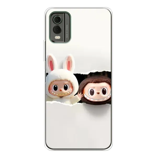Чехол с рисунком «Фигурки Labubu» для Nokia C32 Чехол с рисунком «Фигурки Labubu» для Nokia C32