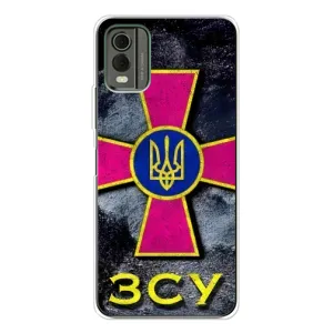 ЗСУ Чехлы (TPU) для Nokia C32 (Лого ЗСУ)