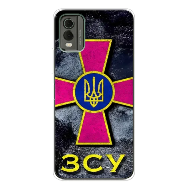 Чохол з малюнком «Лого ЗСУ» для Nokia C32 Чохол з малюнком «Лого ЗСУ» для Nokia C32