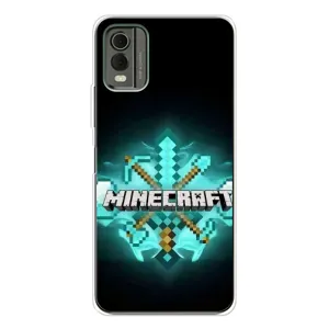 Чехол майнкрафт для Nokia C32 (MineCraft 2)