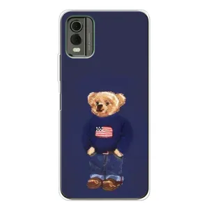 Чехлы Мишка Тедди для Нокиа С32 (Мишка USA)