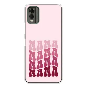 Чехол с рисунком «Надпись мама» для Nokia C32