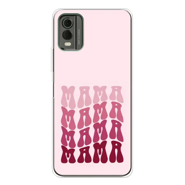 Чехол с рисунком «Надпись мама» для Nokia C32 Чехол с рисунком «Надпись мама» для Nokia C32