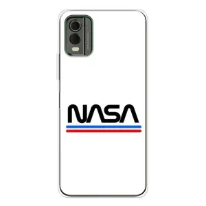 Чехол с рисунком «NASA на белом фоне» для Nokia C32