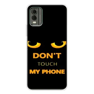 Чехол с Прикольным принтом на Nokia C32 (Не трогай мой телефон)