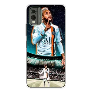 Силиконовый Чехол Nokia C32 (Неймар ПСЖ)