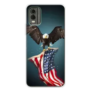 Чохол Прапор USA для Nokia C32 (Орел і прапор)