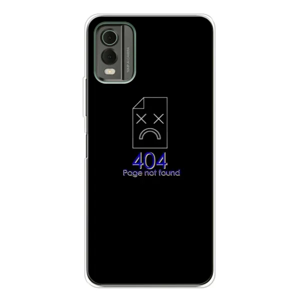Чехол с рисунком «Ошибка 404» для Nokia C32