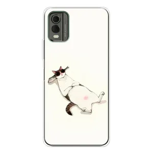 Чехол на тематику: Коты для Nokia C32 (Отдых)