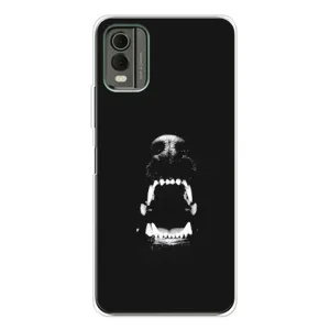 Чехол ДОБЕРМАН для Nokia C32 (Пасть добермана)