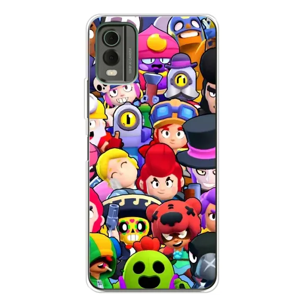 Чехол с рисунком «Персонажи» для Nokia C32