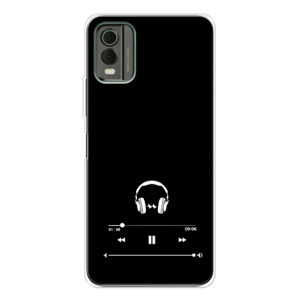 Чехол с рисунком «Плеер» для Nokia C32