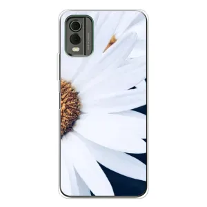 Чехол с ромашками на Nokia C32 (Пол ромашки)