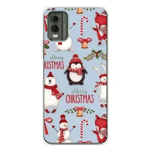 Чехол с рисунком «Рождественский» для Nokia C32