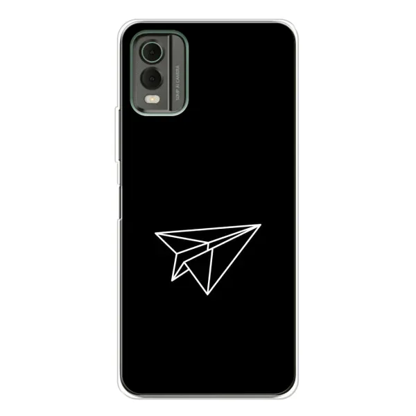 Чехол с рисунком «Самолетик» для Nokia C32