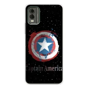 Чехол с Щитом Капитана Америки на Nokia C32 (Щит Капитана)