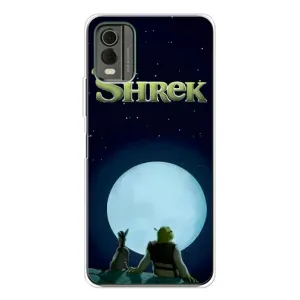 Чехол с рисунком «Шрек на луне» для Nokia C32