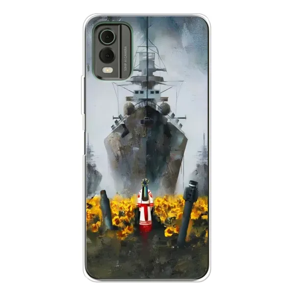 Чехол с рисунком «Смелость» для Nokia C32 Чехол с рисунком «Смелость» для Nokia C32